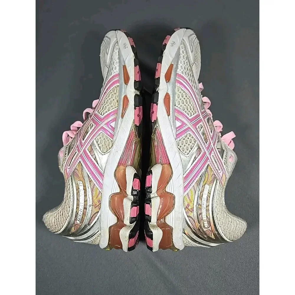 Asics Gel Kayano 16 Womens 9.5 Running Shoes Pink Silver White T050N - Picture 10 of 16